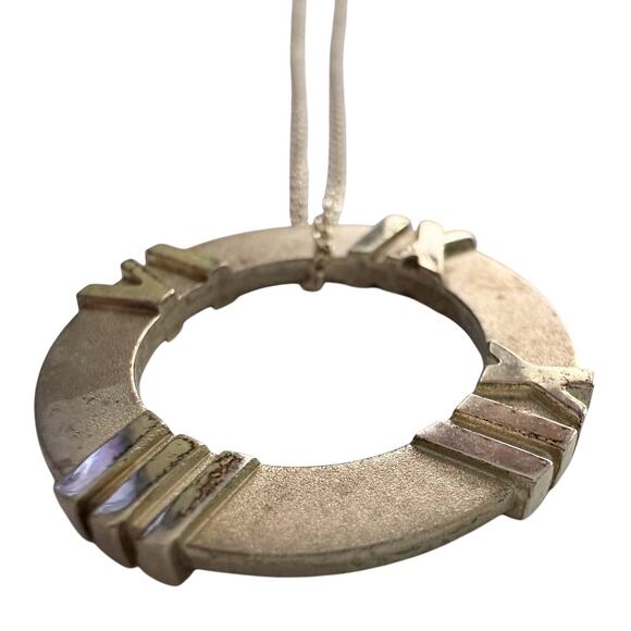 Tiffany and Co Atlas Circle Pendant Necklace - Picture 10 of 13